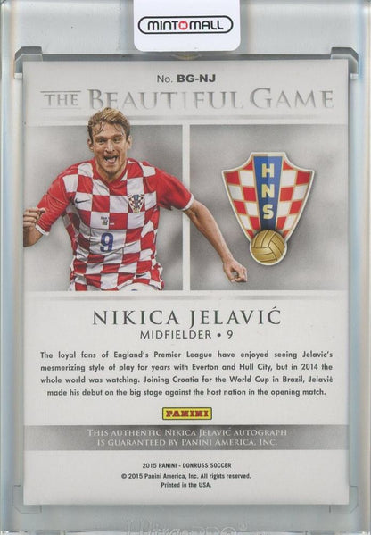 2015 Donruss Nikica Jelavic The Beautiful Game Signatures Gold #5490/99 Croatia