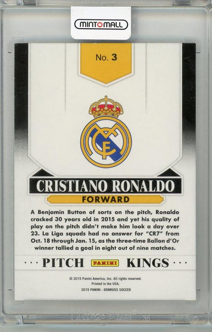2015 PANINI DONRUSS Cristiano Ronaldo #3 PITCH KINGS Real Madrid