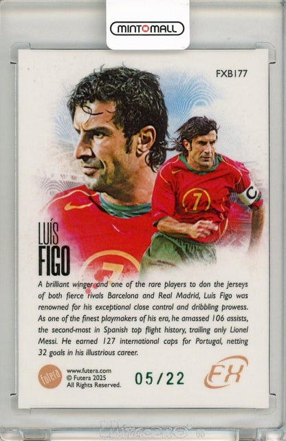 Futera FX WORLD FOOTBALL Series 2 Luis Figo 5/22 Portugal