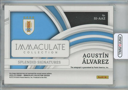 2022-23 Immaculate Collection Agustin Alvarez Splendid Signatures Silver Auto #2237/49 Uruguay