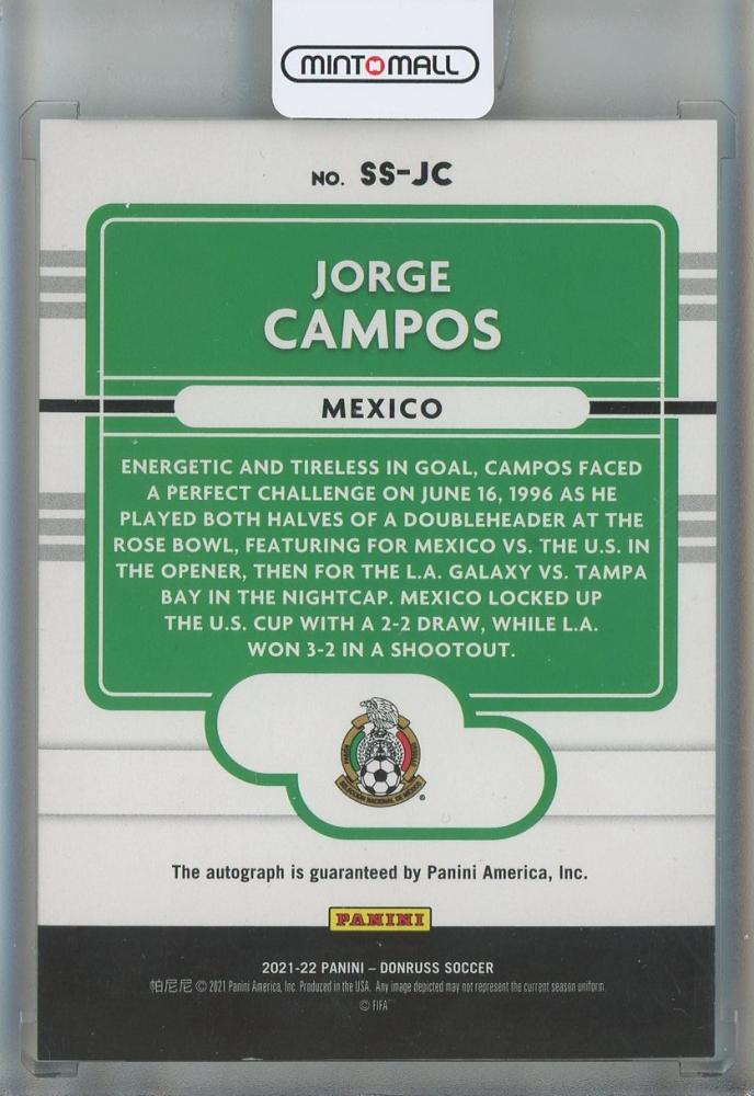 2021-22 Donruss Jorge Campos Signature Series Auto #36 Mexico