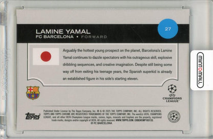 2024-25 Topps UEFA Japan Edition Lamine Yamal Yellow Mojo Refractor114/150 FC Barcelona