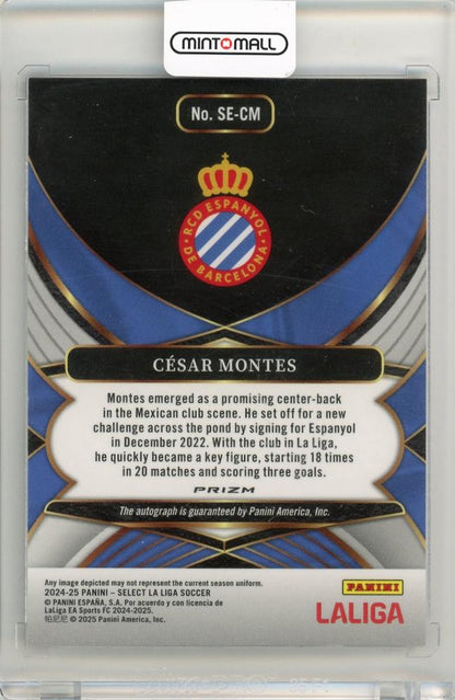 2024-25 Panini Select LaLiga Cesar Montes Select Signature RCD Espanyol