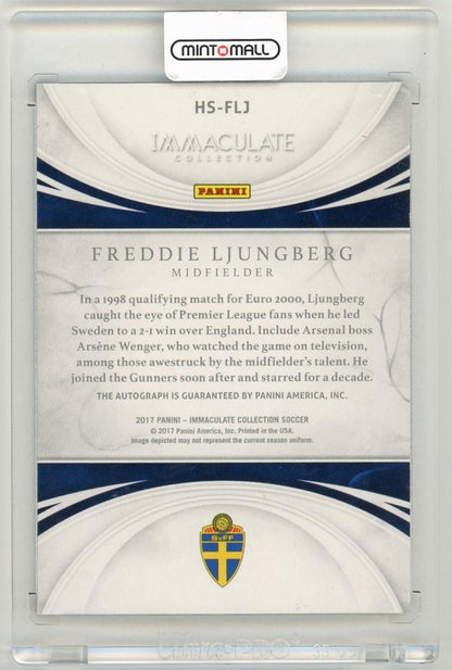 2017 Panini Immaculate Collection Freddie Ljungberg Historical Significance Autographs22/75 Sweden