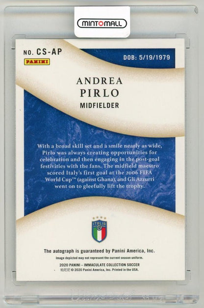 2020 Panini Immaculate Collection Andrea Pirlo Celebration Signatures10/25 Italy
