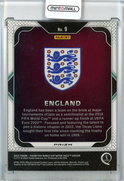 2022 Panini Prizm World Cup Qatar Soccer England Team Badges/#9