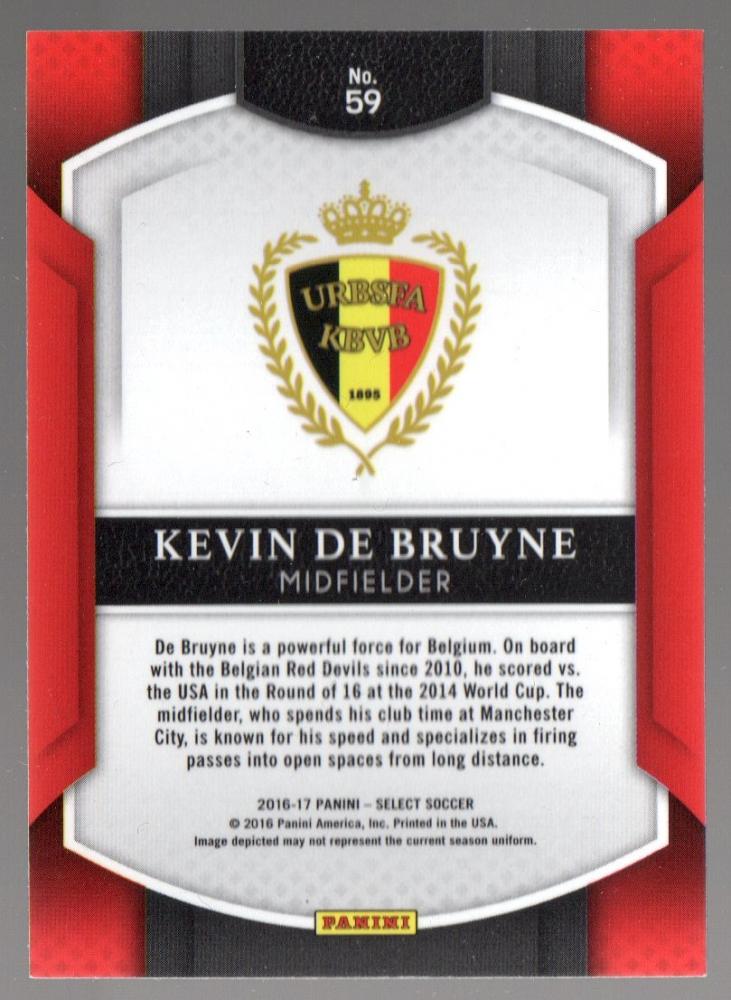 2016-17 Panini Select Belgium Kevin De Bruyne #59 multi-color trading card