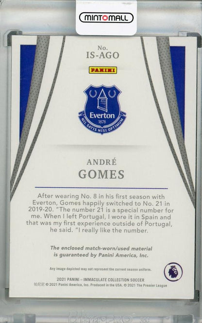 2021 Panini Immaculate Collection Everton Andre Gomes trading card numbered 55 out of 99