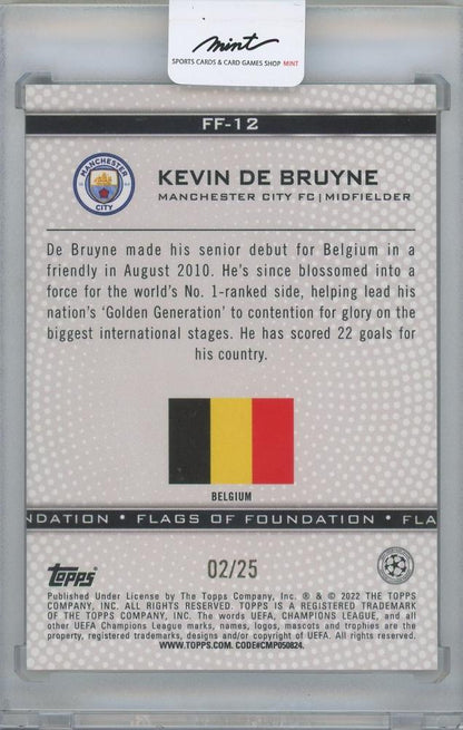 2021-22 TOPPS UEFA Champions League Flags of Foundation Orange / KEVIN De BRUYNE(Manchester City) 02/25