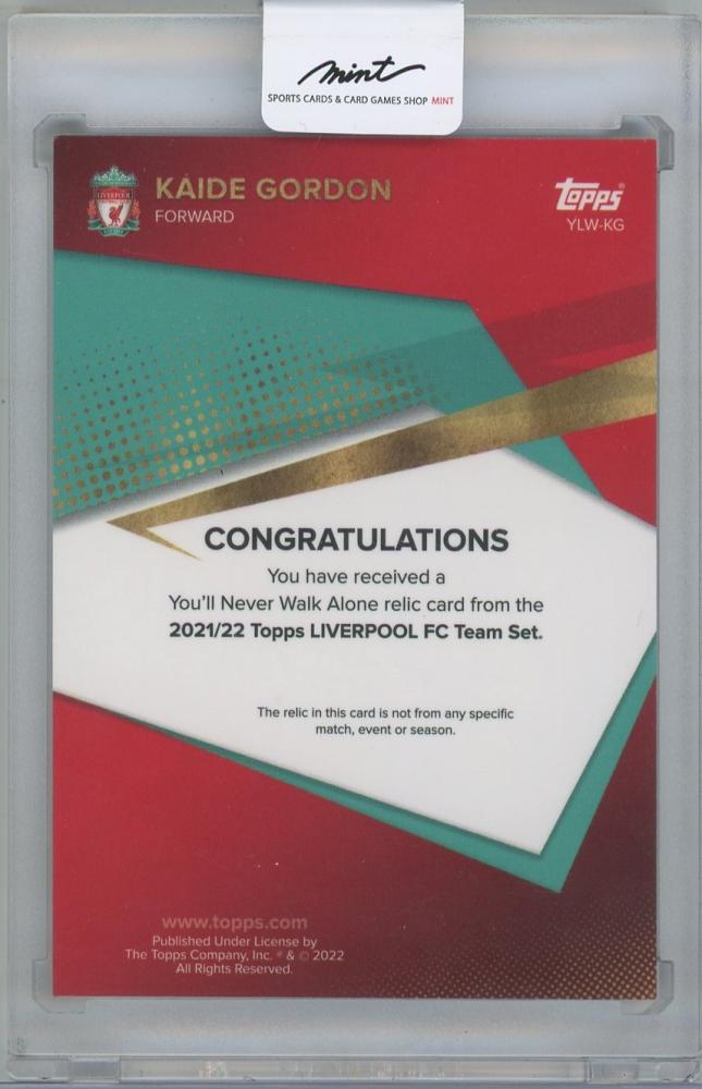 2021-22 TOPPS Liverpool FC Team Set You