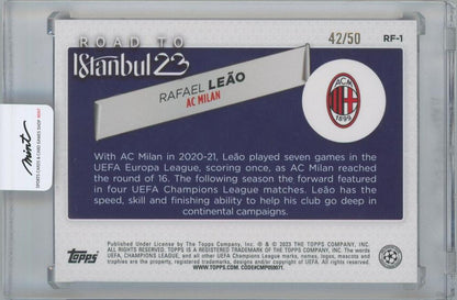 2022-23 TOPPS UEFA Club Competitions Road to the Final Gold / RAFAEL LEAO(AC Milan) 42/50