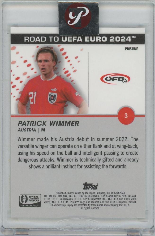 2023 TOPPS Pristine Road to Euro