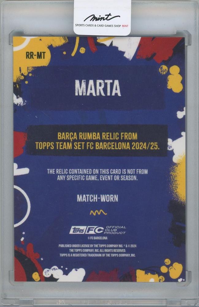 2024-25 TOPPS FC Barcelona Team Set Barca Rumba Relics / MARTA TORREJON
