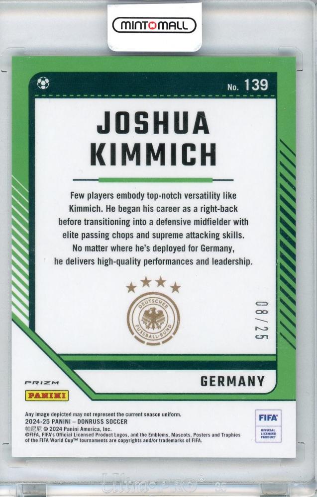 2024-25 PANINI DONRUSS Joshua Kimmich 08/25 GERMANY