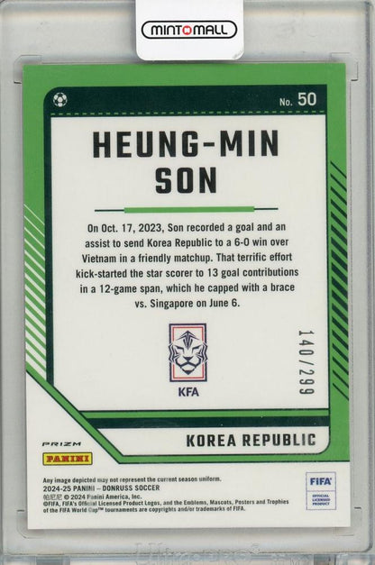 2024-25 PANINI DONRUSS Heungmin Son 140/299 Korea Republic *minor stain on back