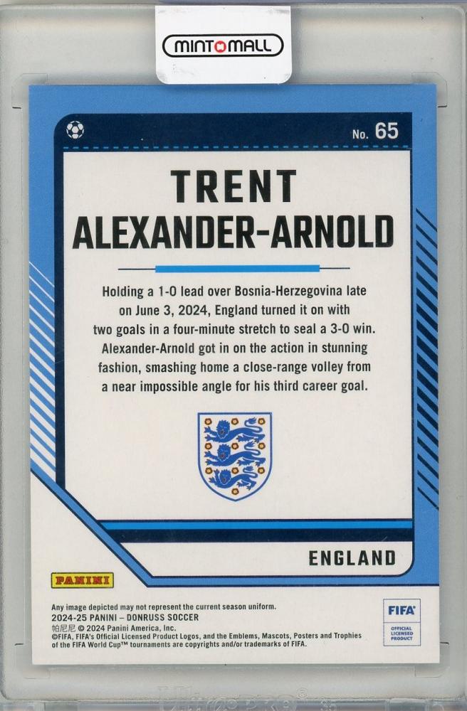 2024-25 PANINI DONRUSS Trent Alexander Arnold 19/49 England