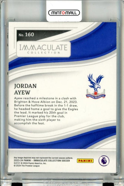 2023-24 Panini Immaculate Collection Jordan Ayew #160 Silver15/40 Crystal Palace