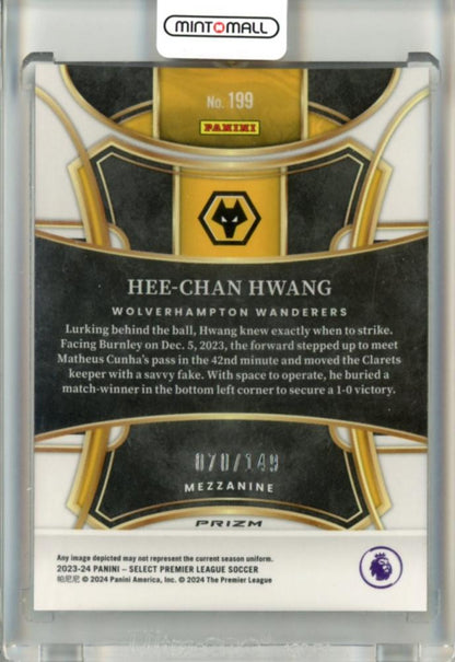 2023-24 Panini Select Premier League Hee-Chan Hwang #199 Mezzanine Red Wave070/149 Wolverhampton Wanderers