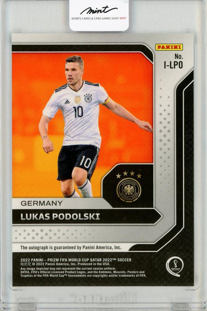 2022 Panini Prizm World Cup Lukas Podolski Autographs *handwritten signature card