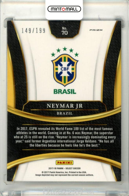 2017-18 Panini Select Neymar Jr #70 Base Maroon Parallel149/199