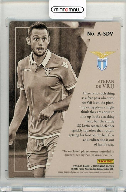 2016-17 PANINI Aficionado Stefan de Vrij Authentics Memorabilia #6232/99 SS Lazio