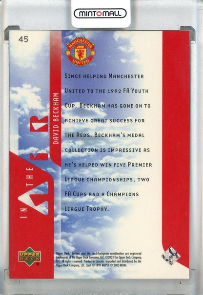 2003 Upper Deck Manchester United David Beckham Mini Playmakers #45 Manchester United