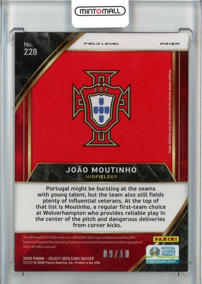 2020 Select UEFA Euro Soccer Joao Moutinho Field Level/Gold Prizm/#22809/10 Portuguesa