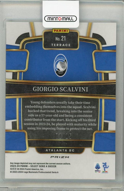 2023-24 PANINI SELECT SERIE A Giorgio Scalvini White#2101/15 Atalanta BC