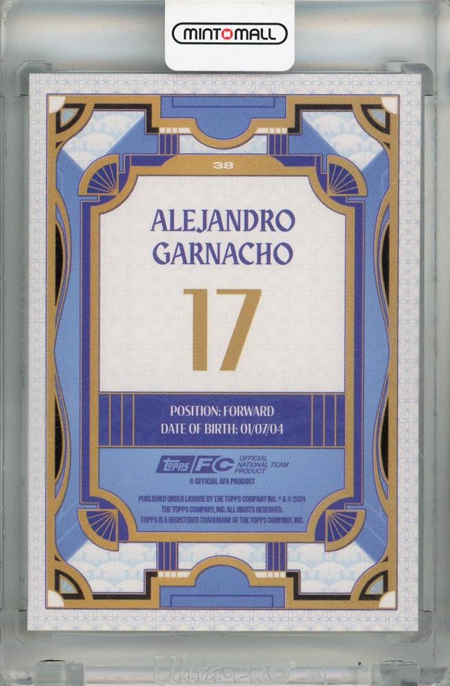 2024-25 Topps Argentina Team Set Alejandro Garnacho Argentine Tango #38