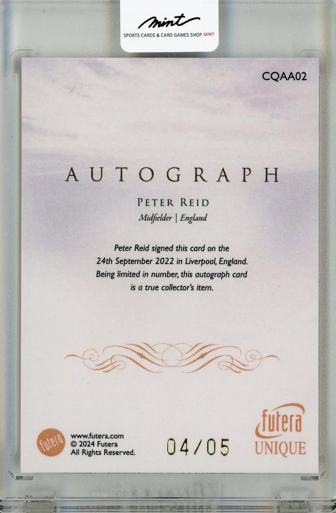 2024 Futera Unique World Football Peter Reid CONQUERORS Autographs *original signature card 4/5
