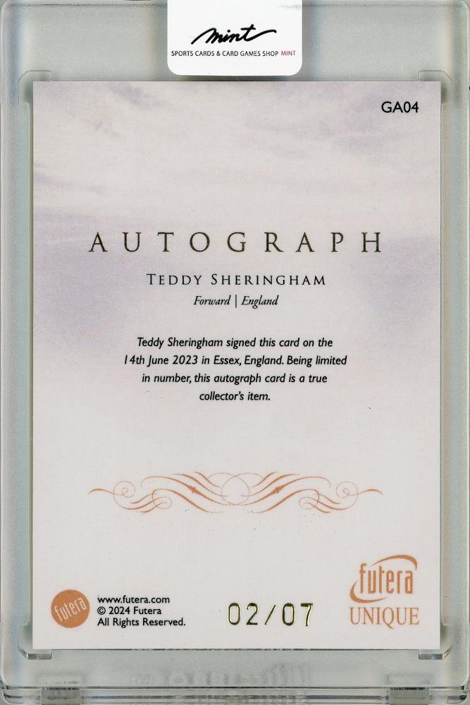 2024 Futera Unique World Football Teddy Sheringham GLORY Autographs 2/7