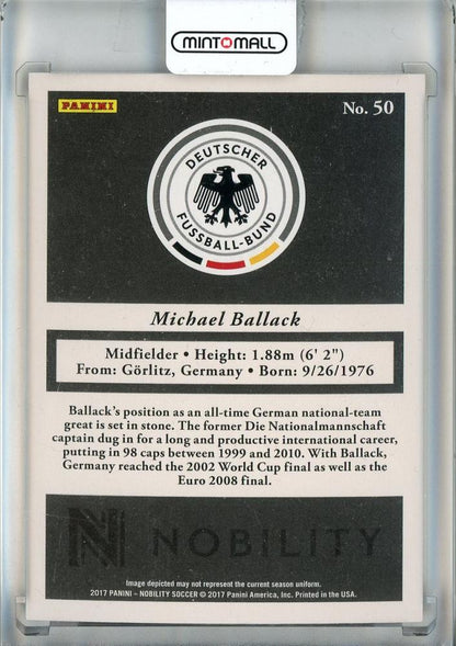 2017 Panini Nobility Michael Ballack Red #50157/199 Germany