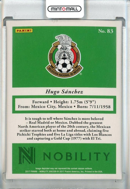 2017 Panini Nobility Hugo Sanchez Red #83015/199 Mexico