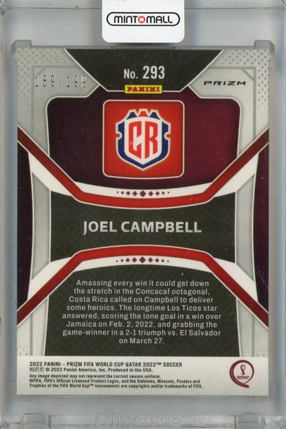 2022 Panini Prizm FIFA World Cup Qatar Costa Rica Joel Campbell Purple #293(Parallel) 189/199