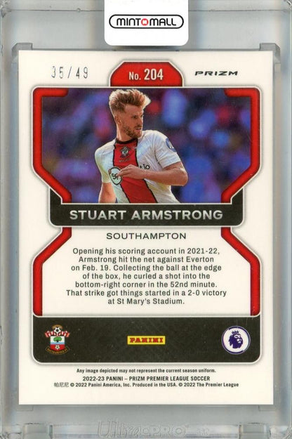 2022-23 Panini Prizm Premier League Southampton Stuart Armstrong Purple #204(Parallel) 35/49