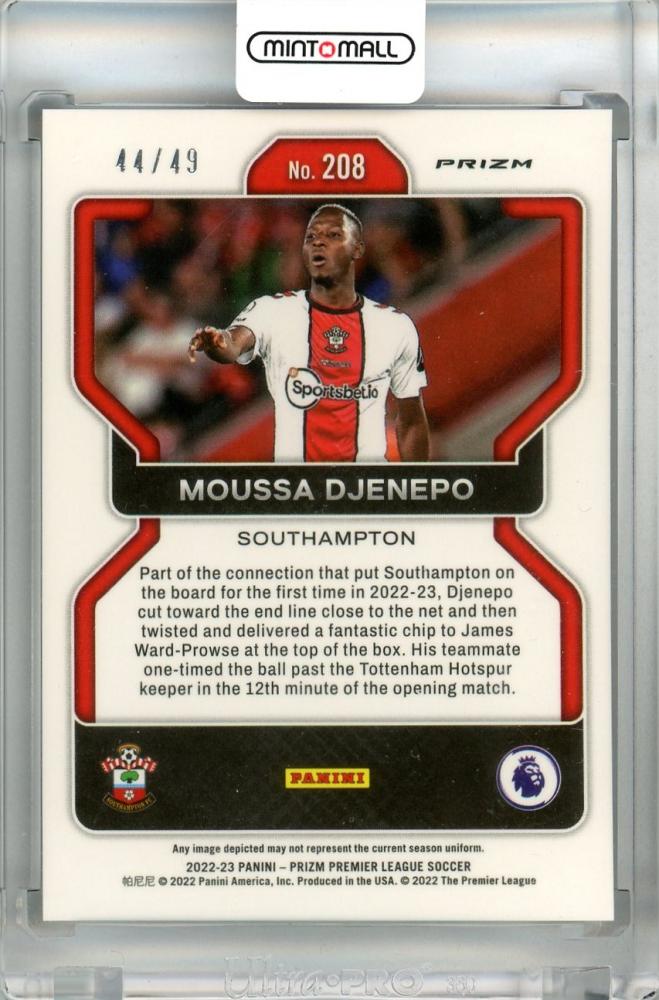 2022-23 Panini Prizm Premier League Southampton Moussa Djenepo Purple #208(Parallel Version) 44/49