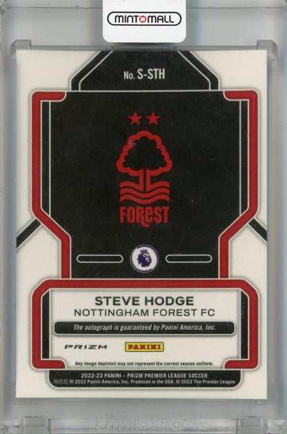 2022-23 Panini Prizm Premier League Nottingham Forest FC Steve Hodge Autographs Silver Base Choice #65(Parallel Version)