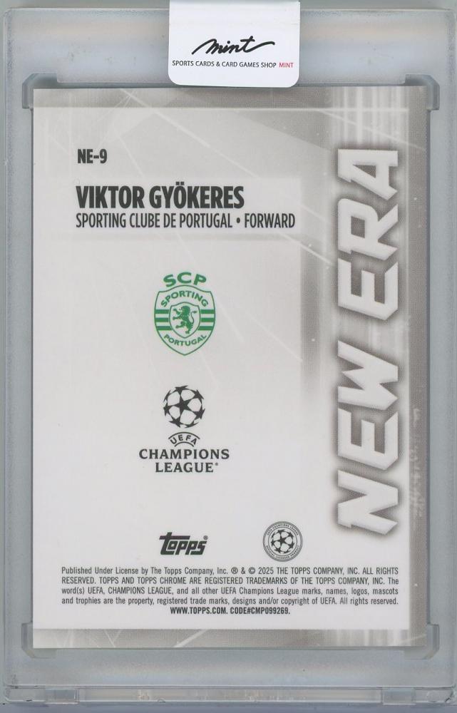 2024-25 TOPPS UEFA Japan Edition Soccer New Era Gold Mojo Refractors / VIKTOR GYOKERES(Sporting CP) 02/50