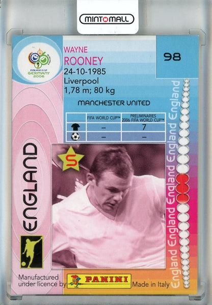 2006 Panini World Cup Germany Wayne Rooney #98 England