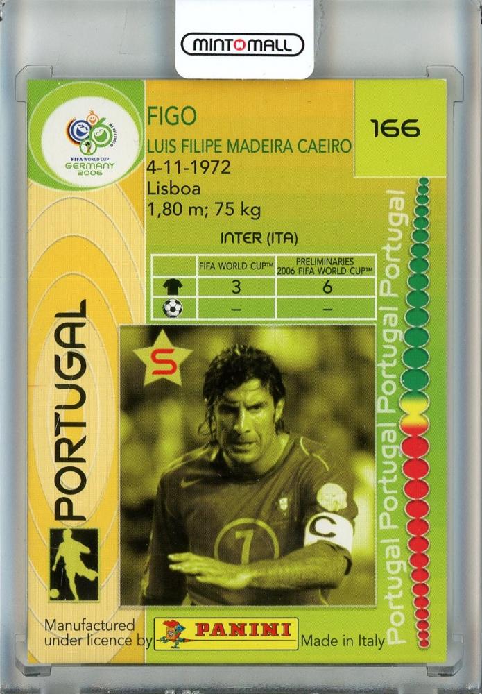 2006 Panini World Cup Germany Figo #166 Portugal
