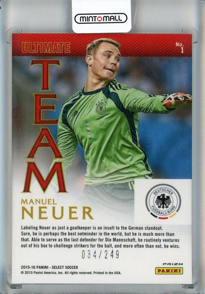 2015-16 Select Manuel Neuer Ultimate Team Camo #1034/249 Germany