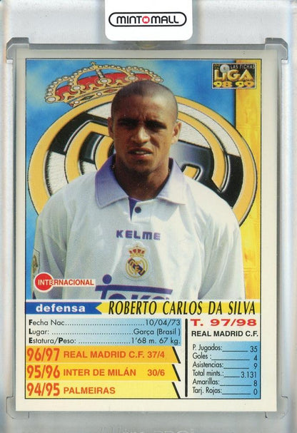 1998 Mundicromo Las Fichas De La Liga Roberto Carlos #63 Real Madrid ※Damage condition expected