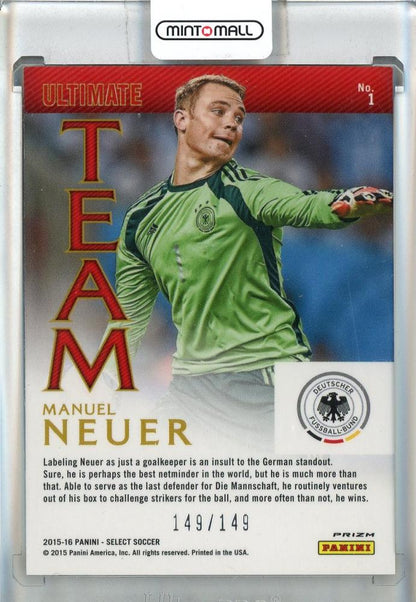 2015-16 Select Manuel Neuer Orange #1 149/149Germany