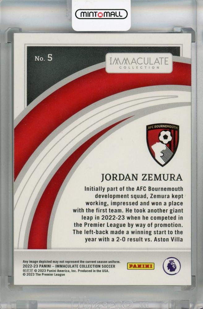 2022-23 Panini Immaculate Collection Jordan Zemura Gold #503/10 AFC Bournemouth