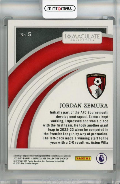 2022-23 Panini Immaculate Collection Jordan Zemura Gold #503/10 AFC Bournemouth