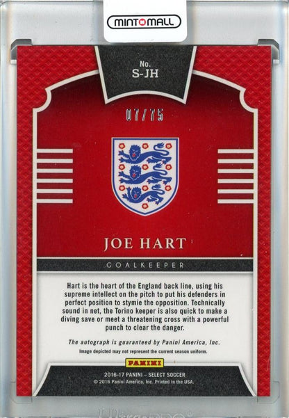 2016-17 Select Joe Hart Signatures Orange #17 England