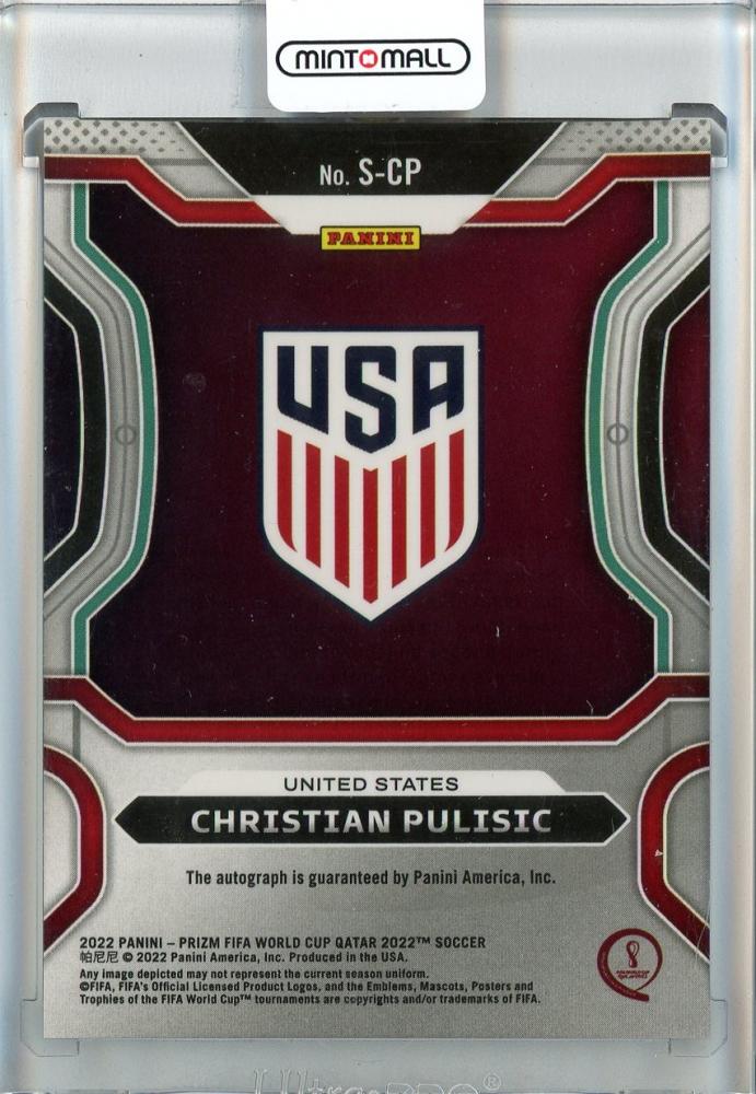 2022 Panini Prizm World Cup Christian Pulisic Signatures #70