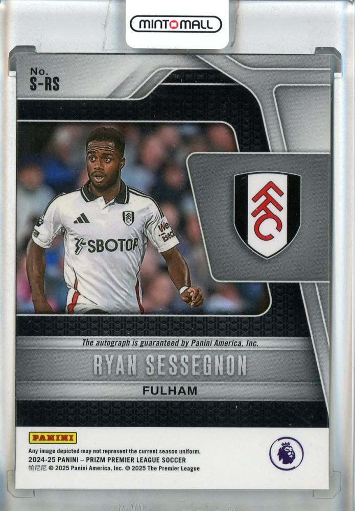 2024-25 Panini Prizm English Premier League Ryan Sessegnon Signatures Auto #23 Fulham