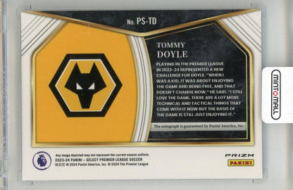 2023-24 PANINI Select English Premier League Tommy Doyle Pitchside Signatures #8 Wolverhampton Wanderers