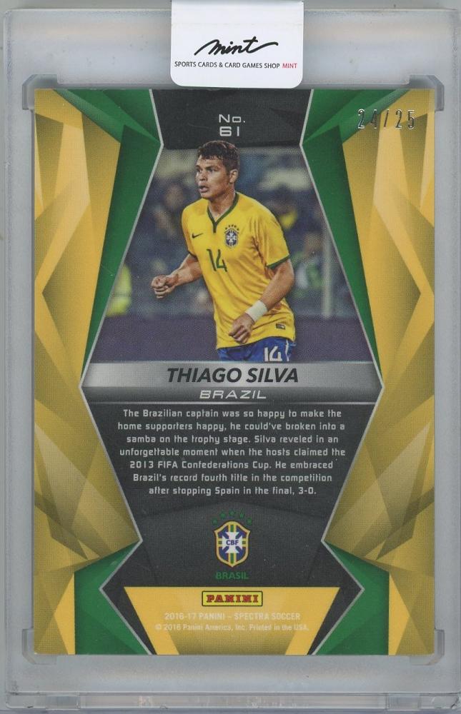 2016-17 PANINI Spectra Pink #61 / THIAGO SILVA(Brazil) 24/25